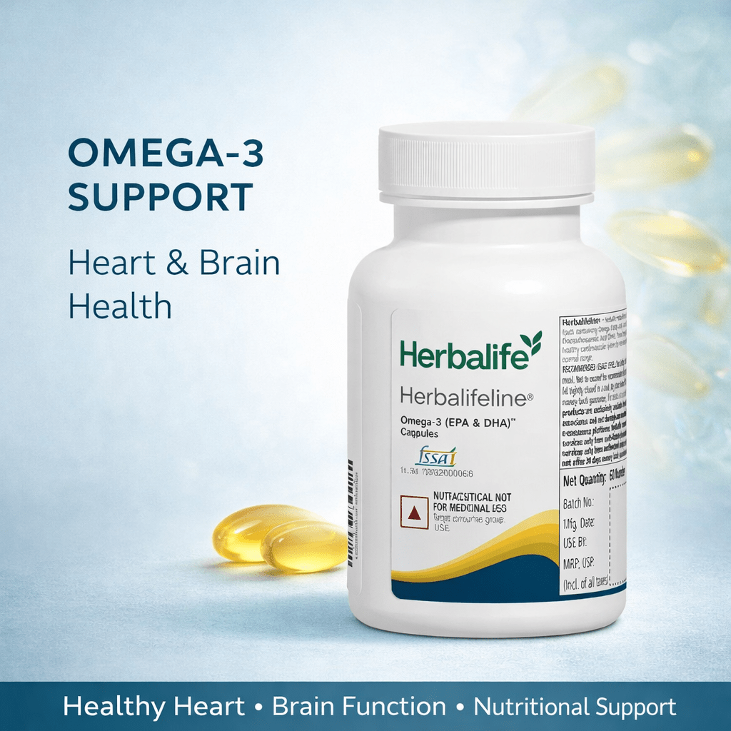 Herbalife Herbalifeline Omega-3 – 60 Capsules | Omega-3 Fatty Acid Supplement