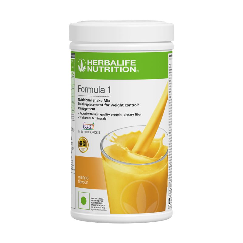 Herbalife Formula 1 Nutritional Shake Mix - Vanilla, Chocolate, Mango, Strawberry, Orange Cream, Kulfi, Banana Caramel, Rose Kheer, Paan
