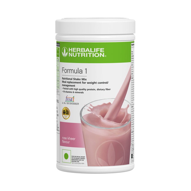 Herbalife Formula 1 Nutritional Shake Mix - Vanilla, Chocolate, Mango, Strawberry, Orange Cream, Kulfi, Banana Caramel, Rose Kheer, Paan