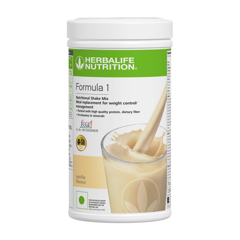 Herbalife Formula 1 Nutritional Shake Mix - Vanilla, Chocolate, Mango, Strawberry, Orange Cream, Kulfi, Banana Caramel, Rose Kheer, Paan